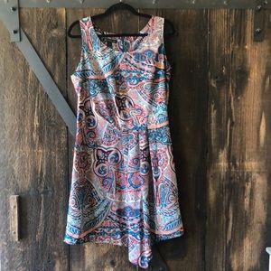 INC sleeveless dress- pretty colors & soft